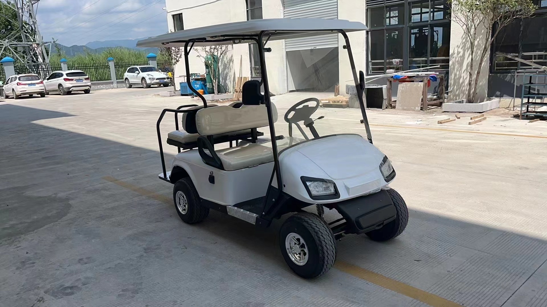 Four wheel small electric car 4 2+2 seater golf cart with CE certificate