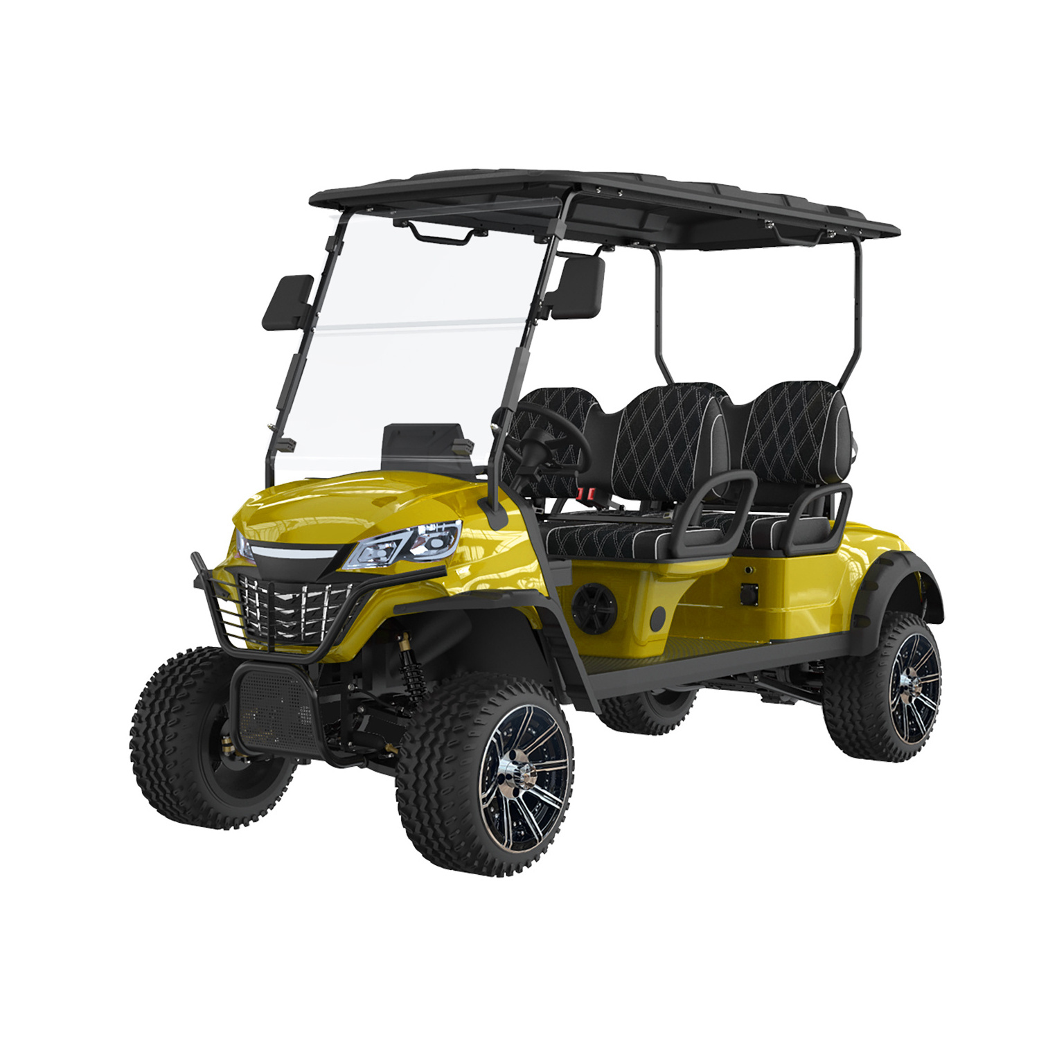 Factory Latest Unique Design Smart Lifted Golf Cart 4 Seater Electric Golf Carts 48V & 72V Lithium Battery Golf Carts