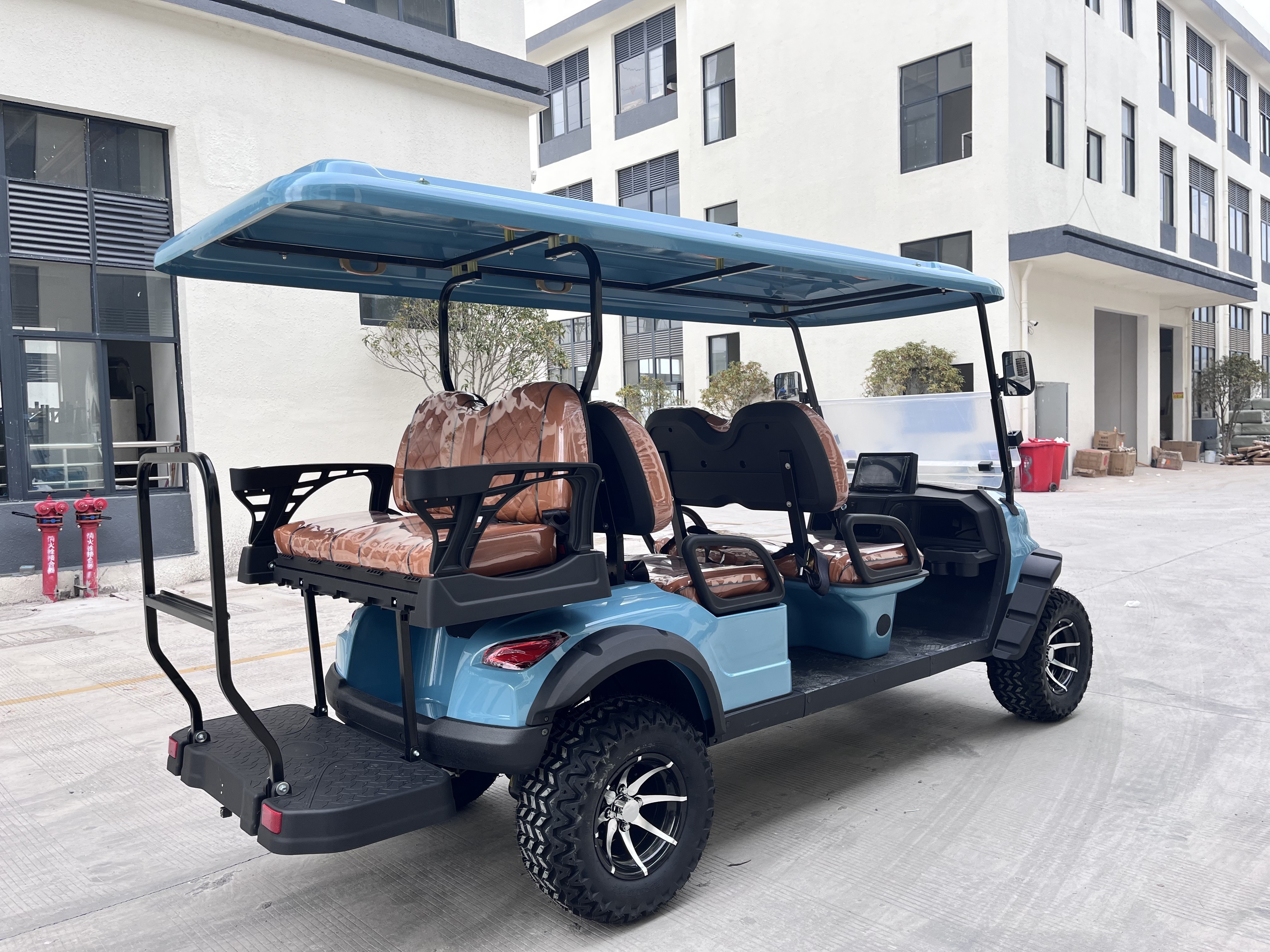 6 4 Passenger Electric Golf Car with 48V 4KW hummer golf cart