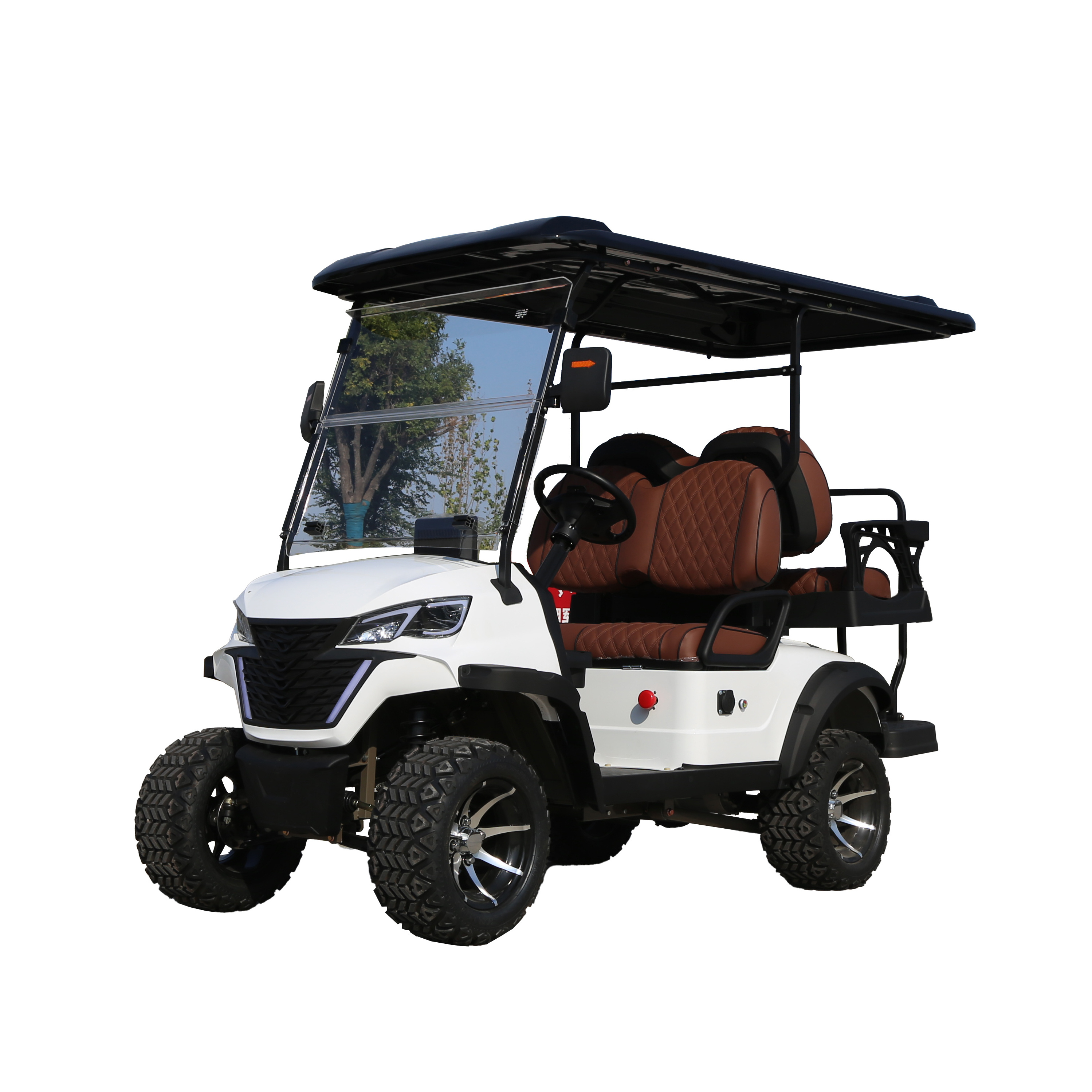 4 people golf big wheel 2+2 golf carts electric battery golf cart very cheap cart