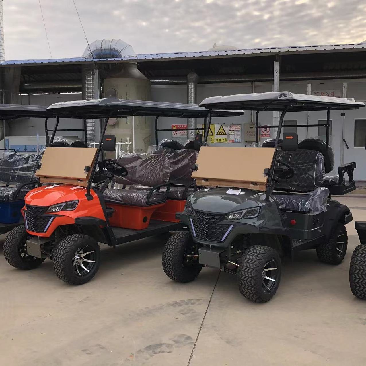 Lifted 4 Passenger Golf Car Brand Hunting Buggy New 4 Wheel Electric Club Car Golf Cart For Sale