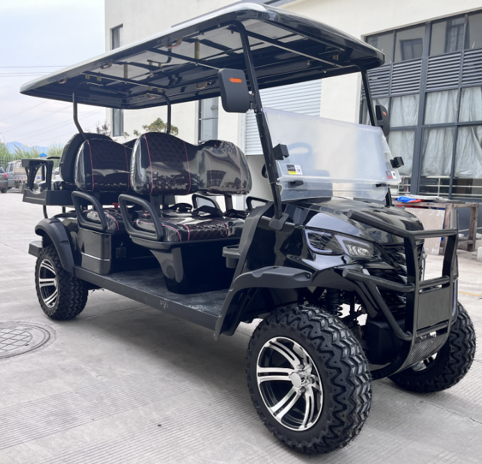 Free Customized Colors Hotel Golf Buggies 6 Passenger Electric Club Car Sightseeing Golf Cart