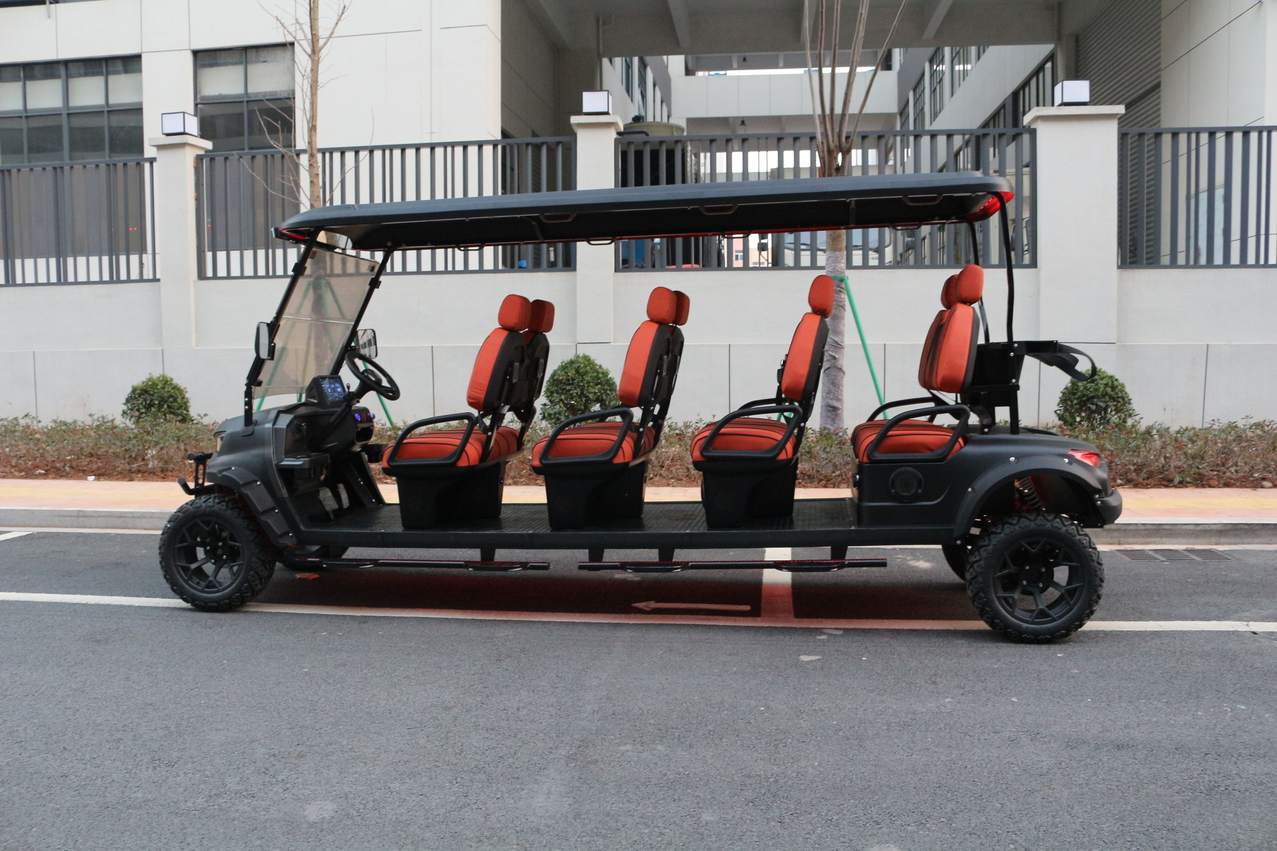 72V lithium battery 8 Seat Electric Golf Cart Buggy CE approved China made 8 seat battery powered luxury electric golf cart