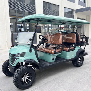 Free Customized Colors Hotel Golf Buggies 6 Passenger Electric Club Car Sightseeing Golf Cart