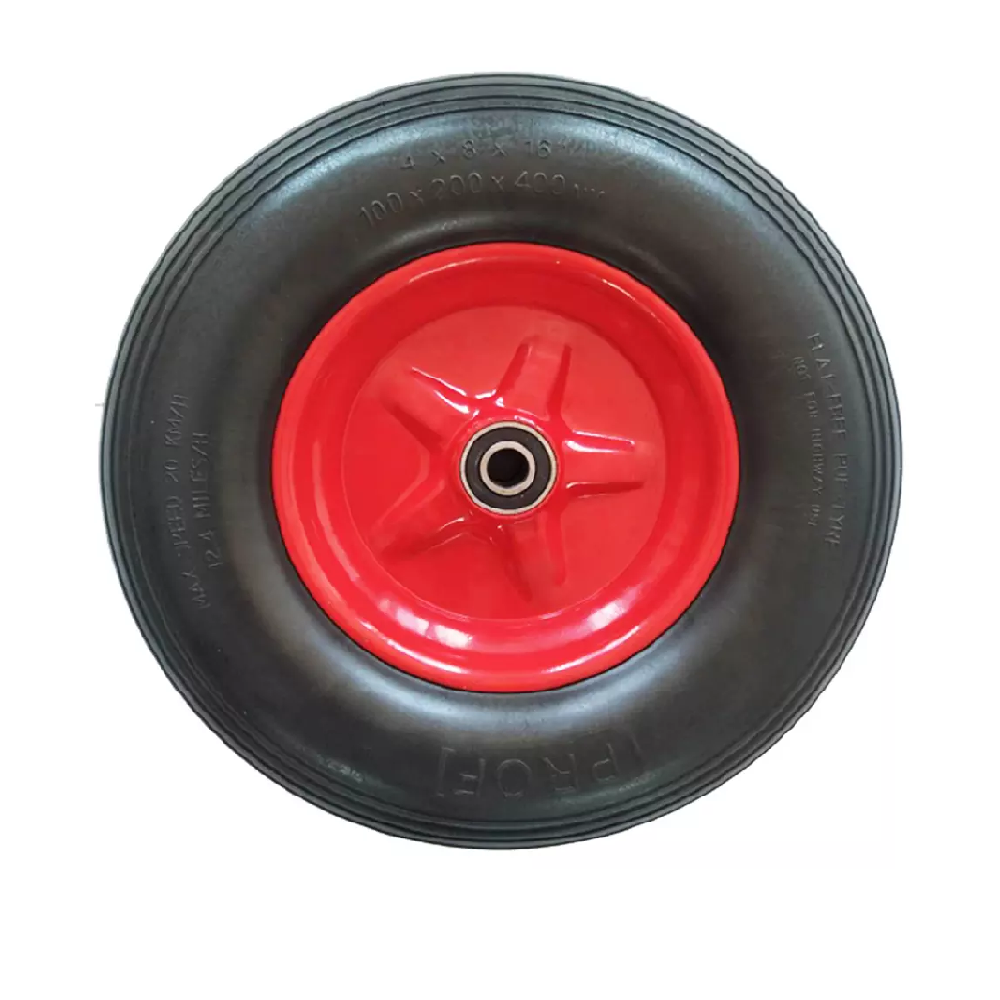 Best Selling Free Replacement Wheelbarrow PU Foam  Tire Wheel For Lawn Yard Garden Cart Trailer Wagon