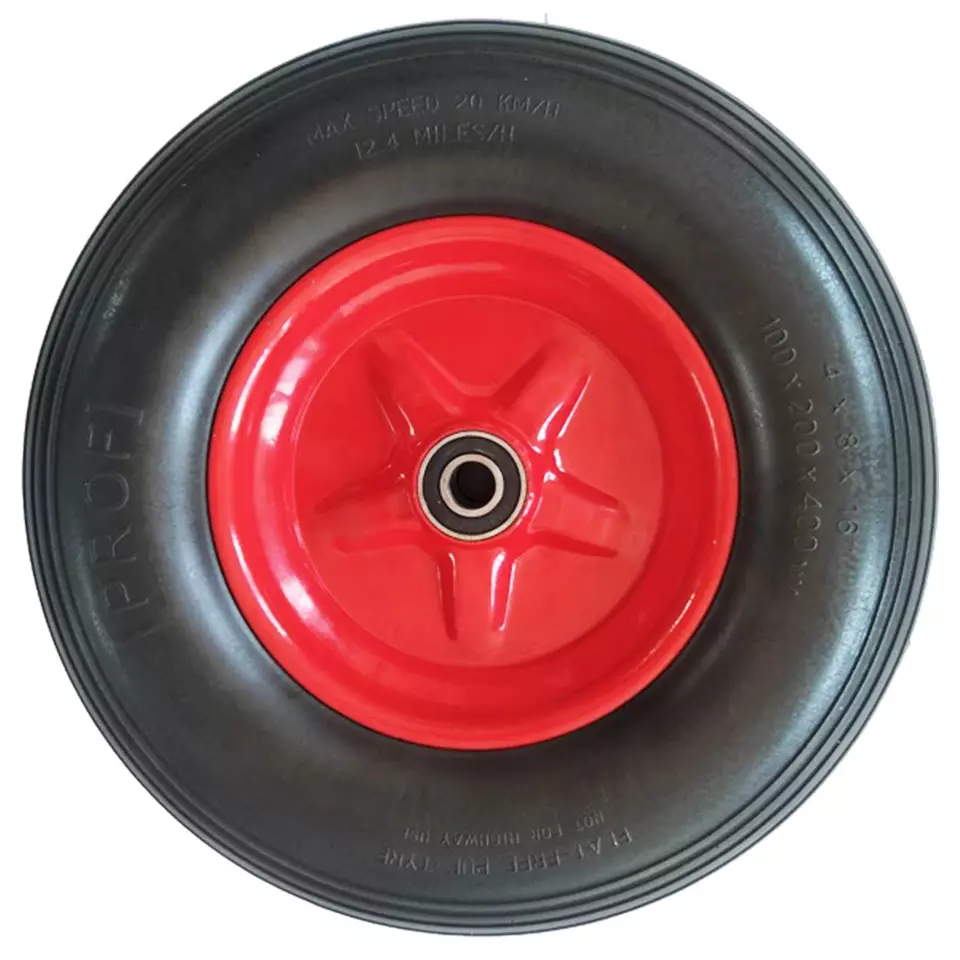 Best Selling Free Replacement Wheelbarrow PU Foam  Tire Wheel For Lawn Yard Garden Cart Trailer Wagon