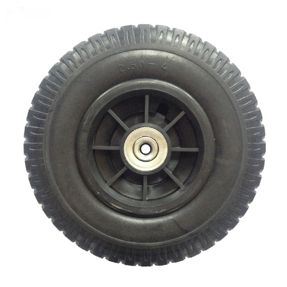 Hand trucks 2.50-4-2 High resistant Wheelbarrows Innovative Endurable Tire Wheels Steel Rubber PU Foam Wheel Garden Wagon Tires