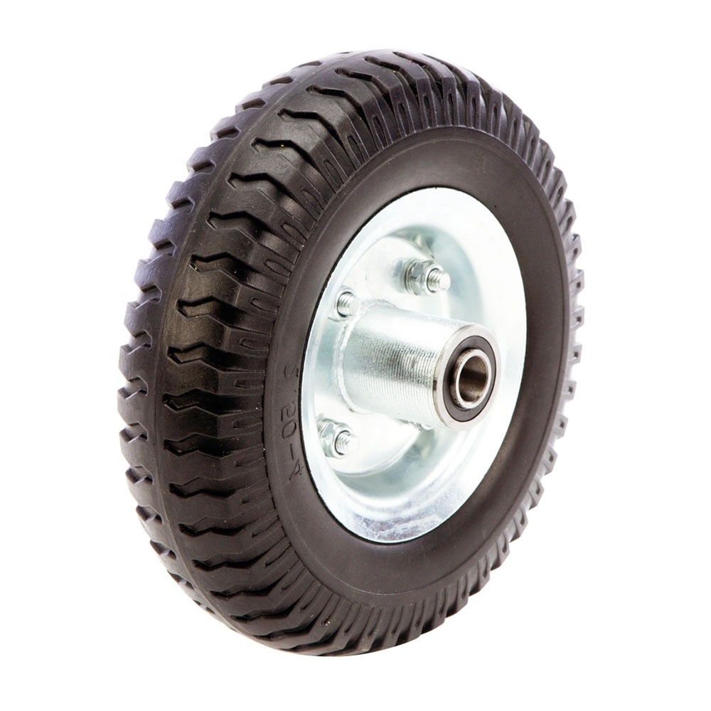 Made in Vietnam 8in Flat Free Replacement Utility General Purpose Pneumatic Tire with center hub