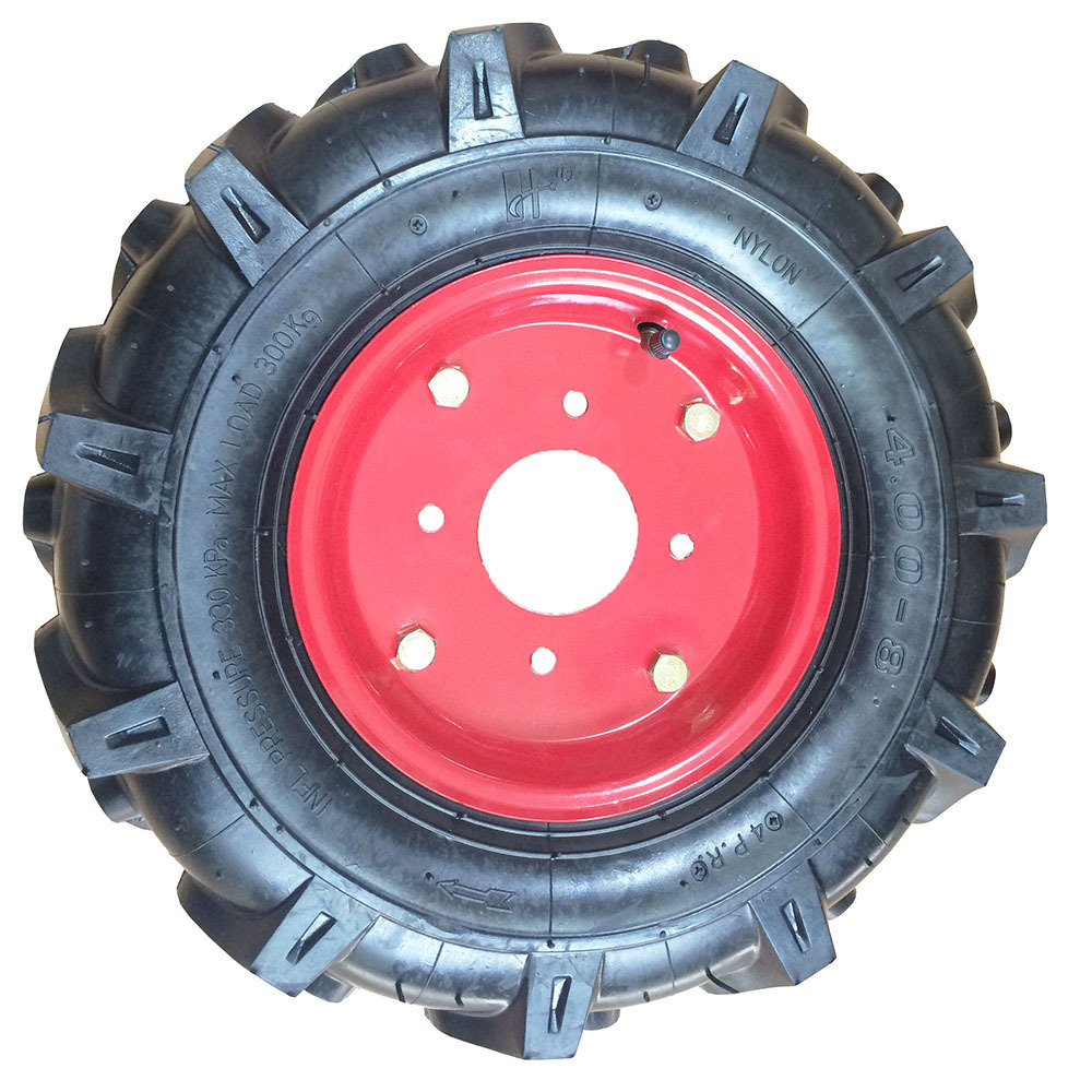 Made in Vietnam 16in 4.8/4.00-8 Utility Replacement Wheelbarrow Tire Wheel with Axle for wheelbarrow