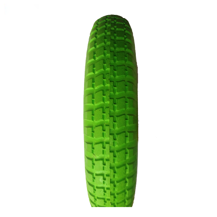 Wheelbarrow Solid Tire Wheels Steel Rubber Light Green  PU Foam Wheel For Wheelbarrows 3.00-8-3