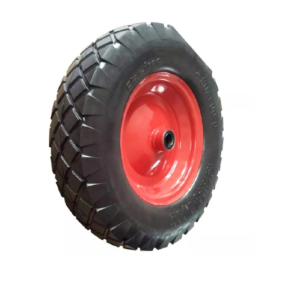 Vietnam 4in Width Steel Free Utility Wheelbarrow Tire Wheel With Axle For Lawn Yard Garden Cart Trailer Wagon