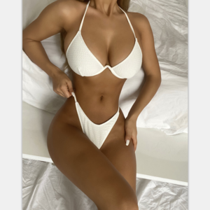 Customized 2021 China Factory open cup Wholesale swimsuit Women Sexy Brazilian Swimwear Bikini