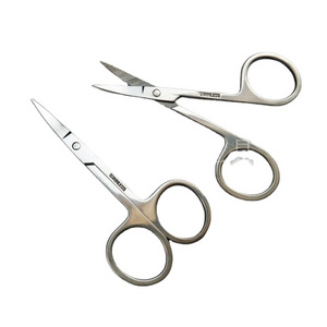 Stainless Steel Manicure Scissors Cutter Eyebrow Scissor Eyebrow Trimmer Eyebrow Eyelashes Nose Hair Scissor Nail Makeup