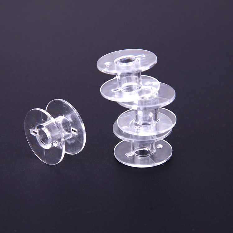 Clear Empty Bobbins Plastic Spools for Sewing Machine Sewing Threads Empty Bobbins Home Sewing Accessories