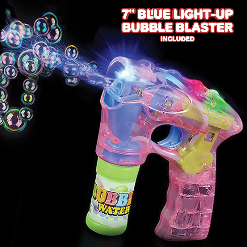 Hot Selling Electric LED Light Up Bubble Guns with Sound Summer Toy for Kid Play