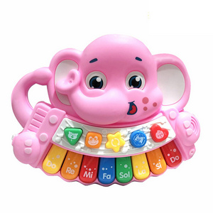 Cartoon Keyboard toy Battery Operated Musical Baby toy animal piano toy for kids