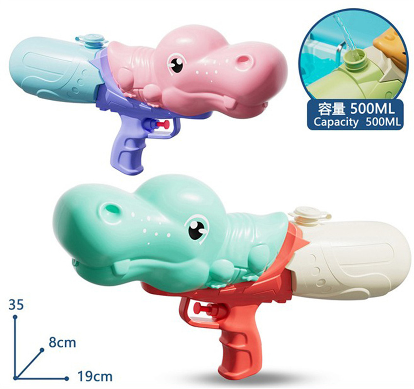 2024 new children spring summer toys Hippo water gun 500ML For Kids