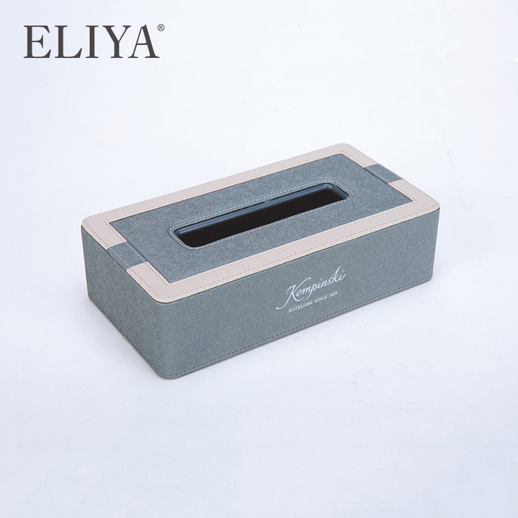 Exquisite Leather Balfour Square Hotel Supply Tissue Box