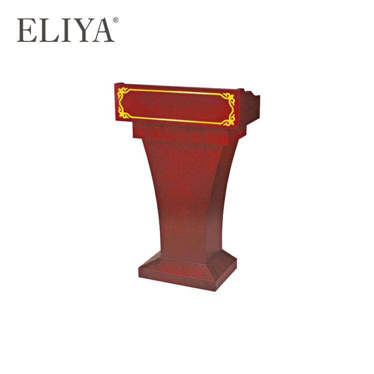 Professional Speech Lectern Rostrum Design Wooden Hotel Podium For Conference