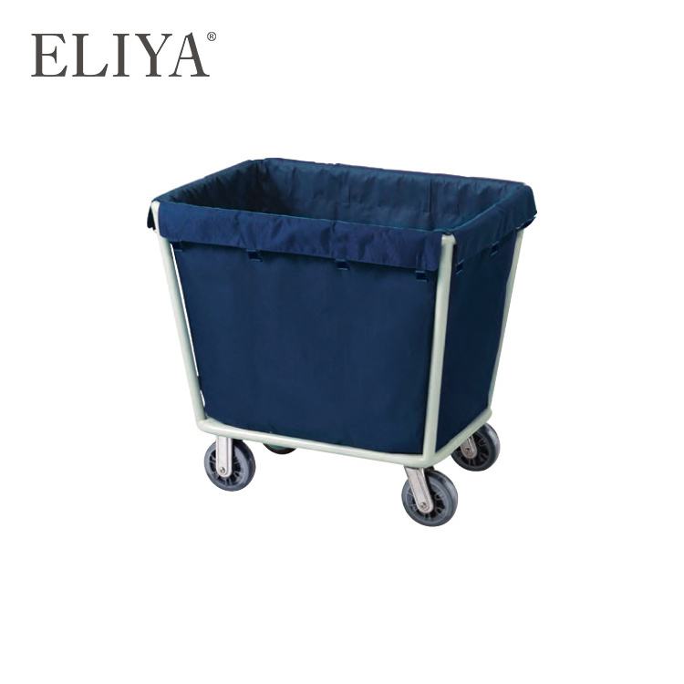 Hot Sale 304 Stainless Steel Housekeeping Cart Hotel Luggage Trolley With Wheels