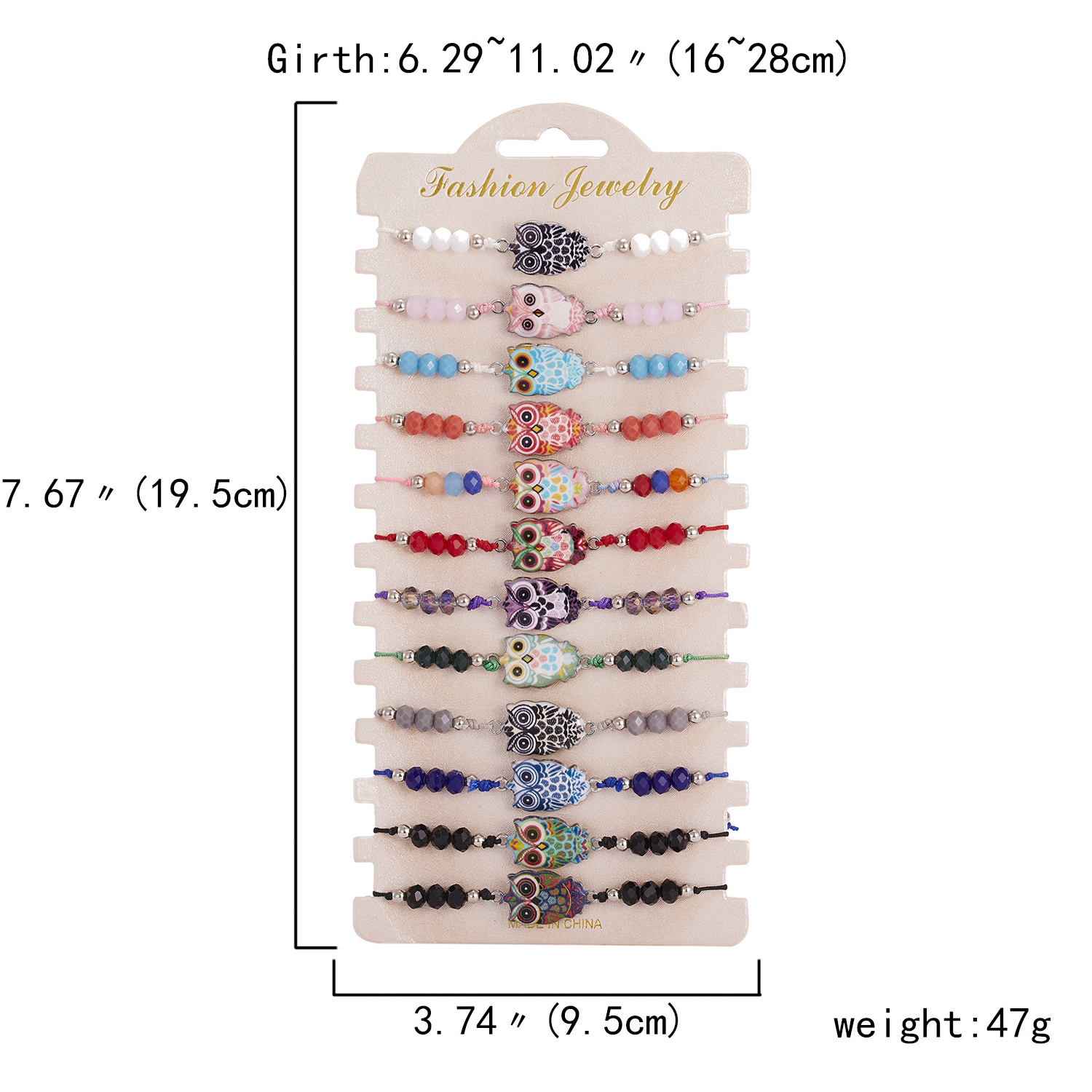 12pcs/set Colorful Turtle Animal Charms Braided Bracelet Women Bohemian Crystal Bead Rope Chain Yoga Bracelet Anklet Jewelry