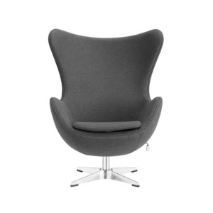 Modern Cashmere Leisure Swivel Office Arm Chair Velvet Reclining Living Room Lounge Chairs Fiberglass Egg Chair With Stool