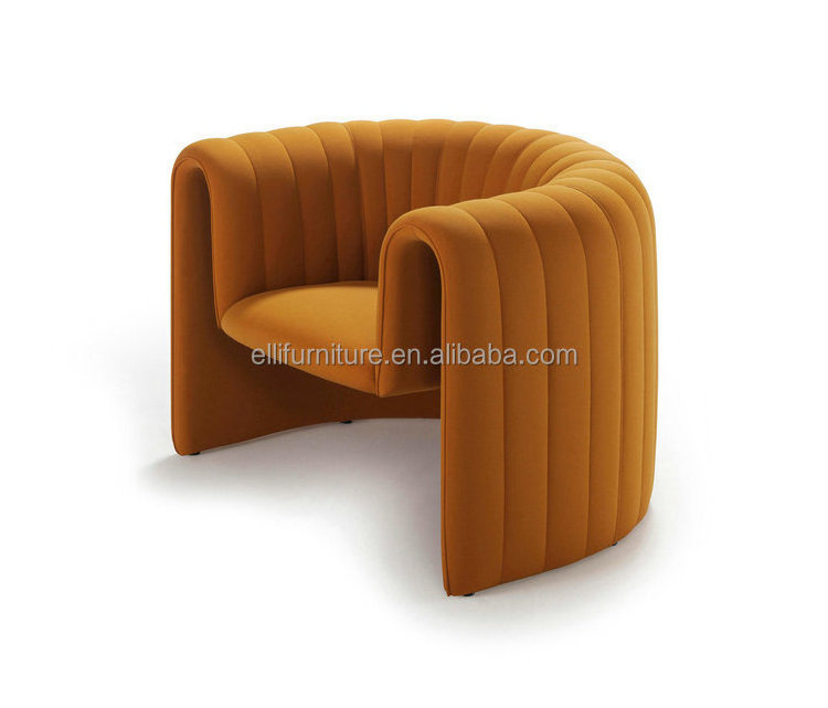 Italian Velvet Luxury Special Shape Armchair Comfortable Living Room Chair Accent Chairs With Arms For Bedroom