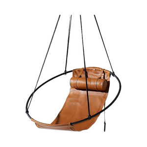 Home Furniture Back Circle Chair Sling Swing Hanging  Chair  for Living Room and Hotel Gold OEM Furniture