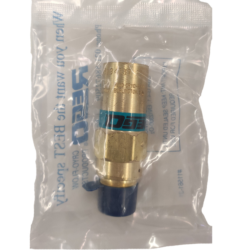 REGO PRV9433 Series Brass Cryogenic Gas Safety Valve LowTemperature Dewar Bottle Pressure Relief Valves 3/8