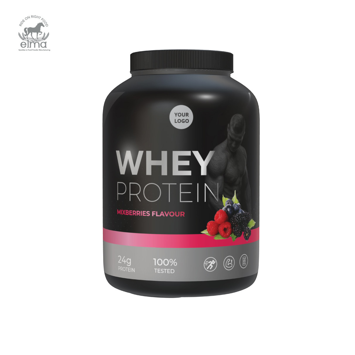 Factory Price Pure Whey Protein Powder Sport Supplement Strawberry Flavor Shakes for Muscle Building Suitable for Daily Fitness