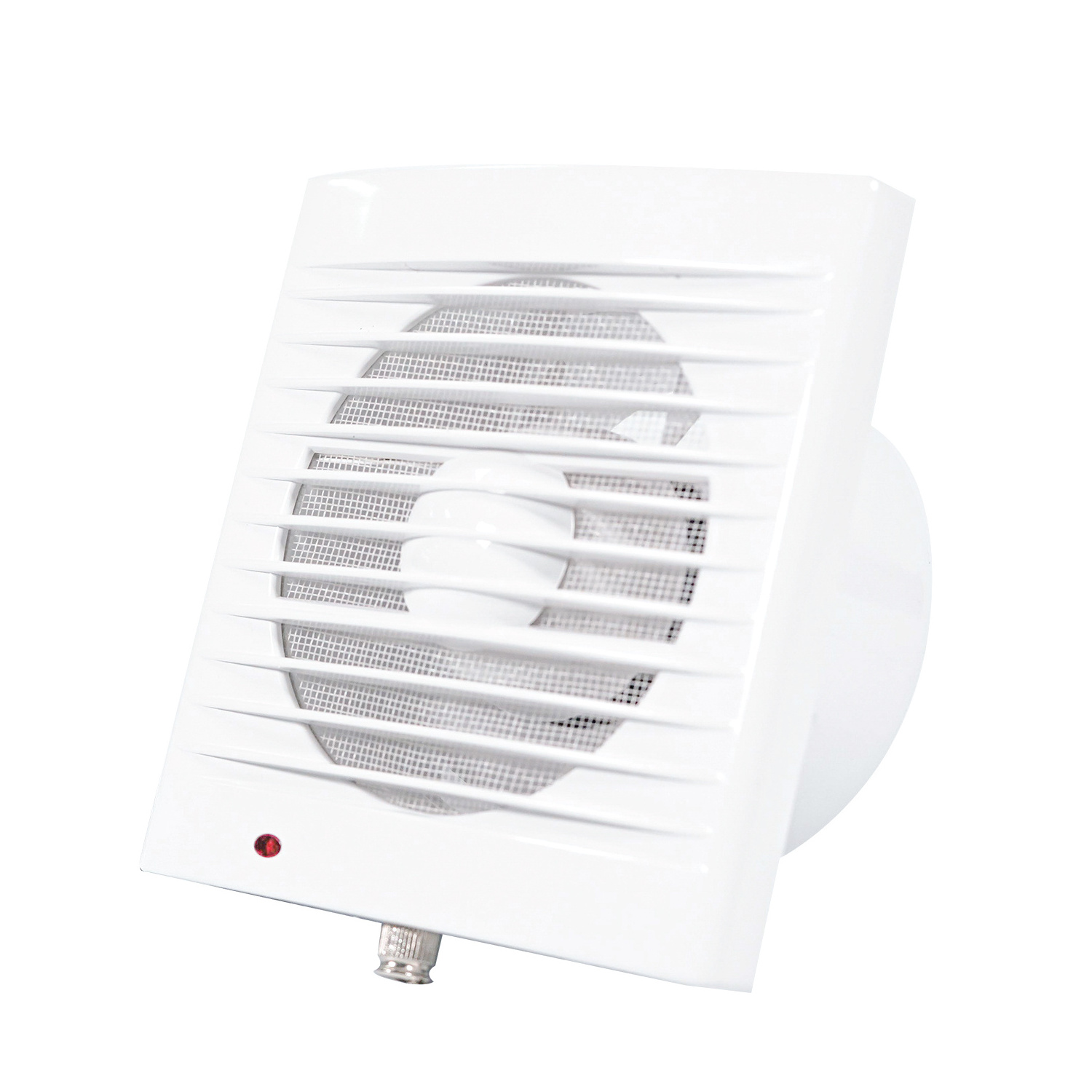 8 inches Square Shutter Bathroom Kitchen High Power Low Noise Ceiling Mounted Ventilation Fans With LED Light Exhaust Fan