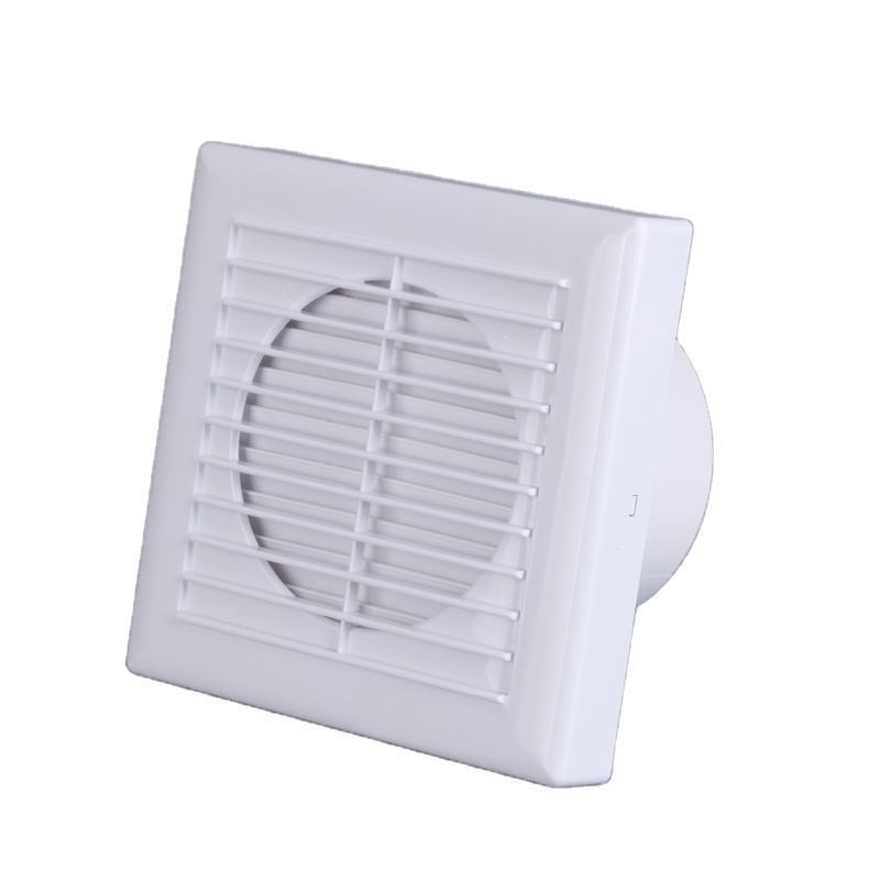 Wholesale 4 6 inch Low Noise Bathroom Square Ventilation with LED Light Wall Mounted Ceiling Mounted Exhaust Fan