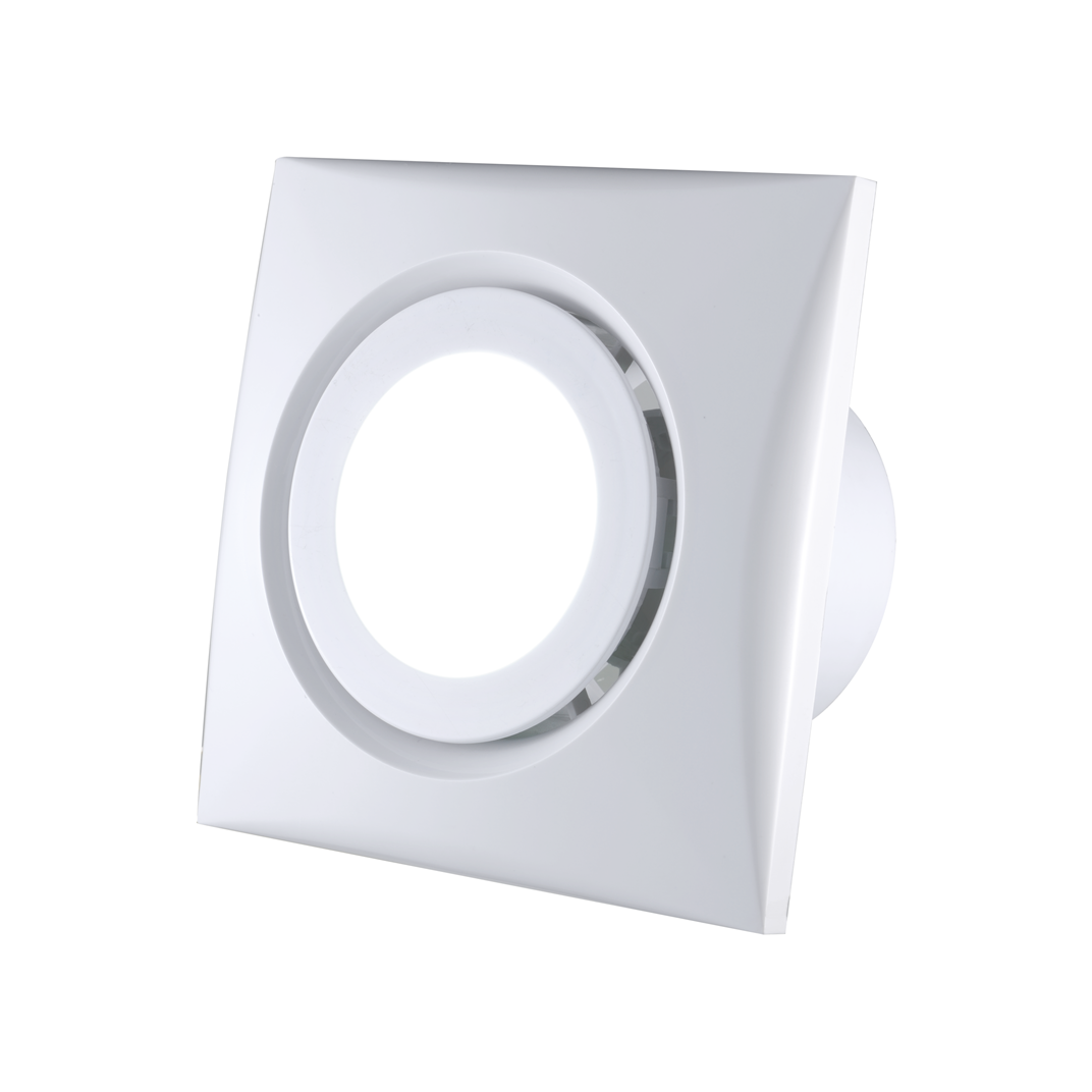 6 inch Plastic Silent Bathroom Ventilation with LED Light  Wall Mounted Customization Exhaust Fan