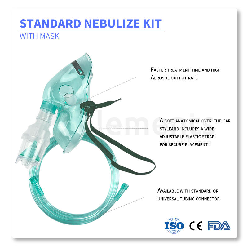 Medical Nebulizer Kits Disposable Nebulizer Mask For Adult Pediatric Infant Nebulizer Mask Kit Nebulizador