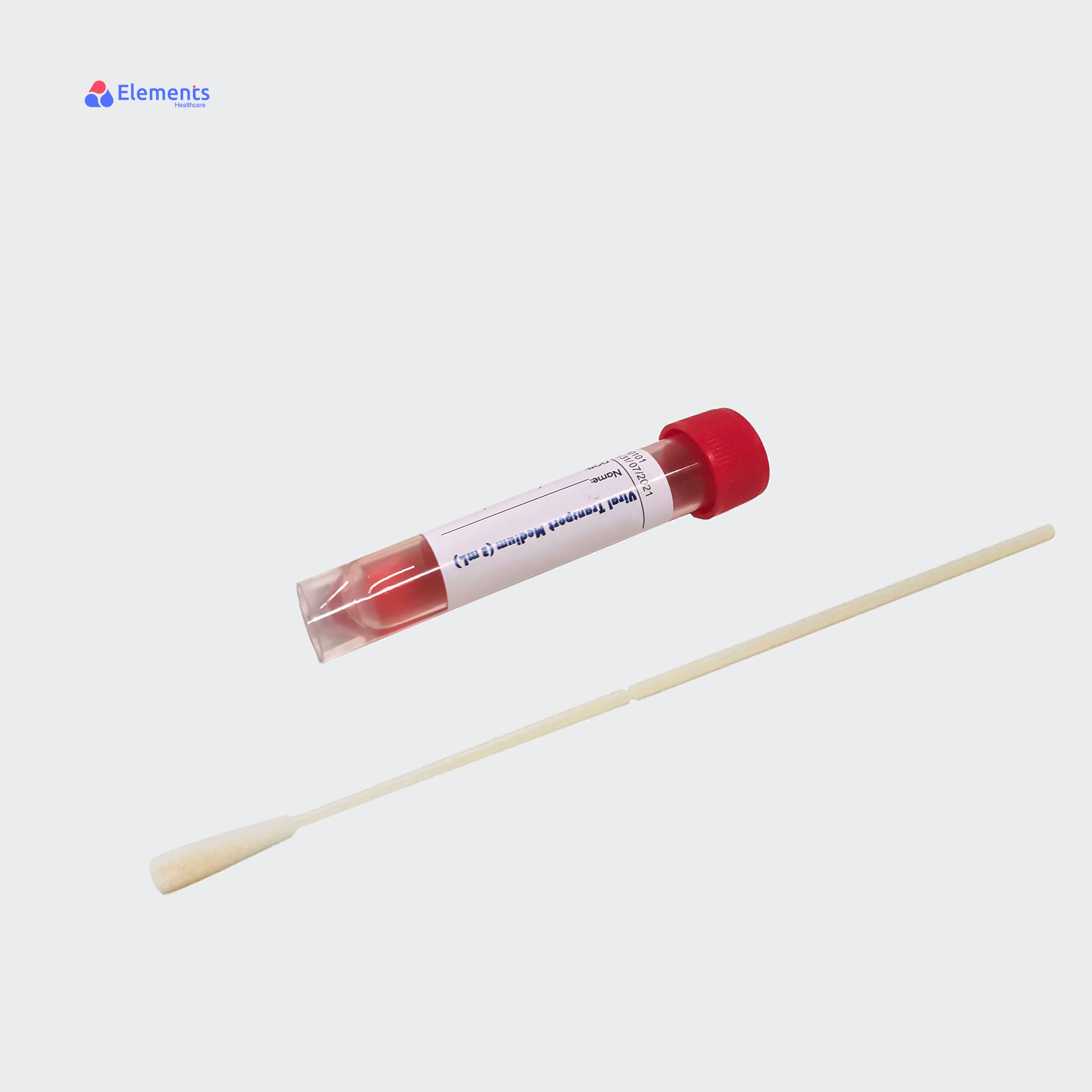 CE/ISO Medical Disposable Virus Sampling Kit with Nasal/Throat Swab VTM Tube and Bio Bag