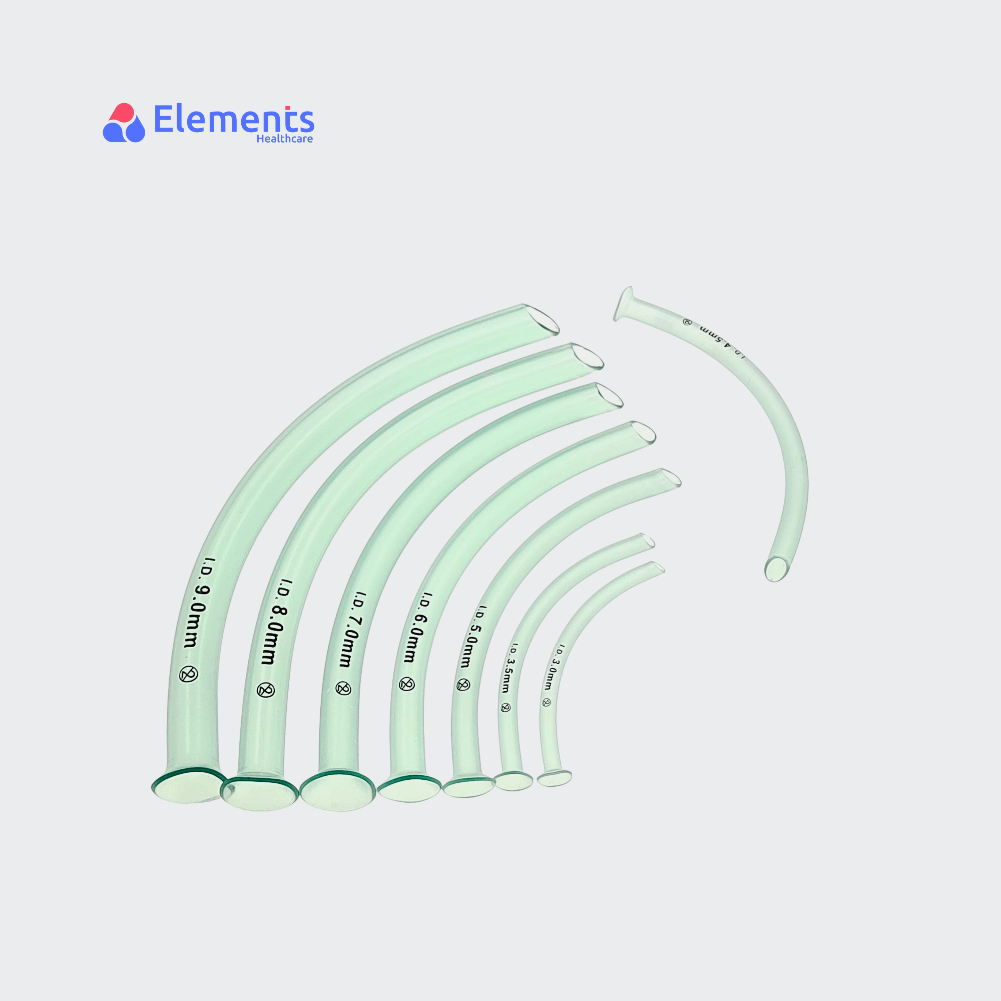 Disposable NPA Nasal Nasopharyngeal Airway Soft Rounded Beveled Tip PVC Nasopharyngeal Airway Tube