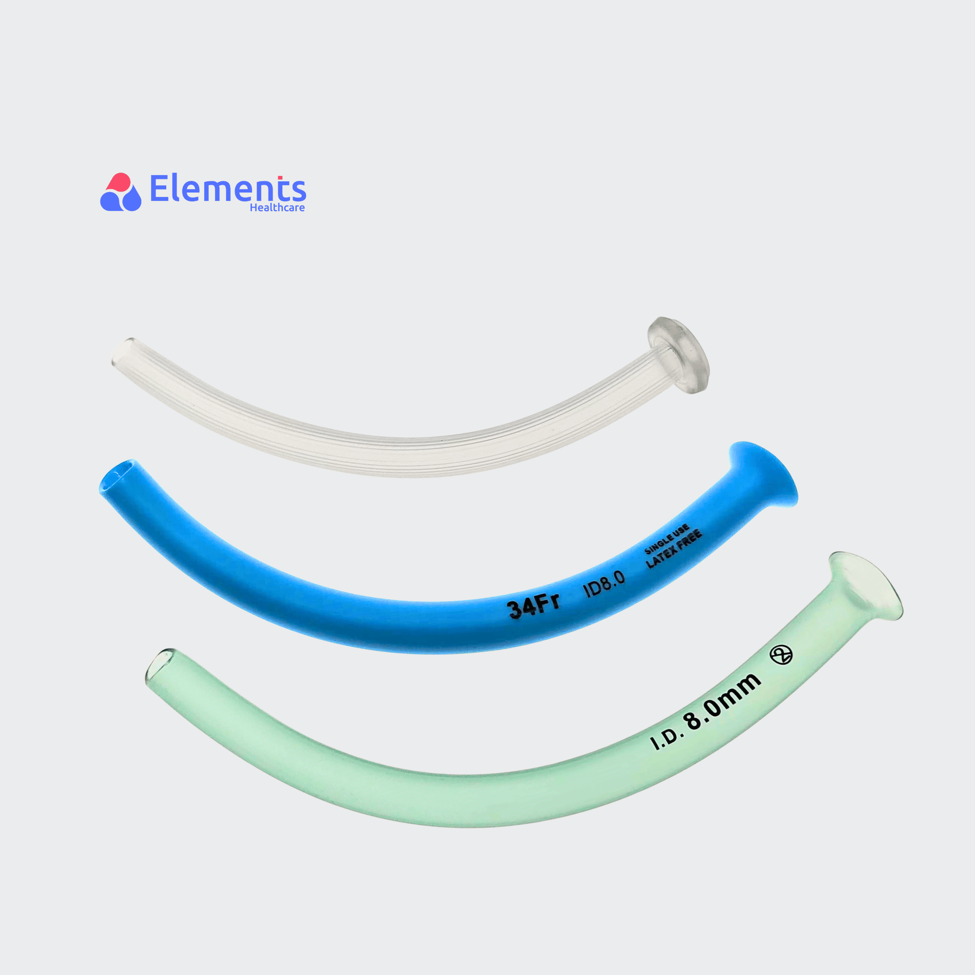 Disposable NPA Nasal Nasopharyngeal Airway Soft Rounded Beveled Tip PVC Nasopharyngeal Airway Tube