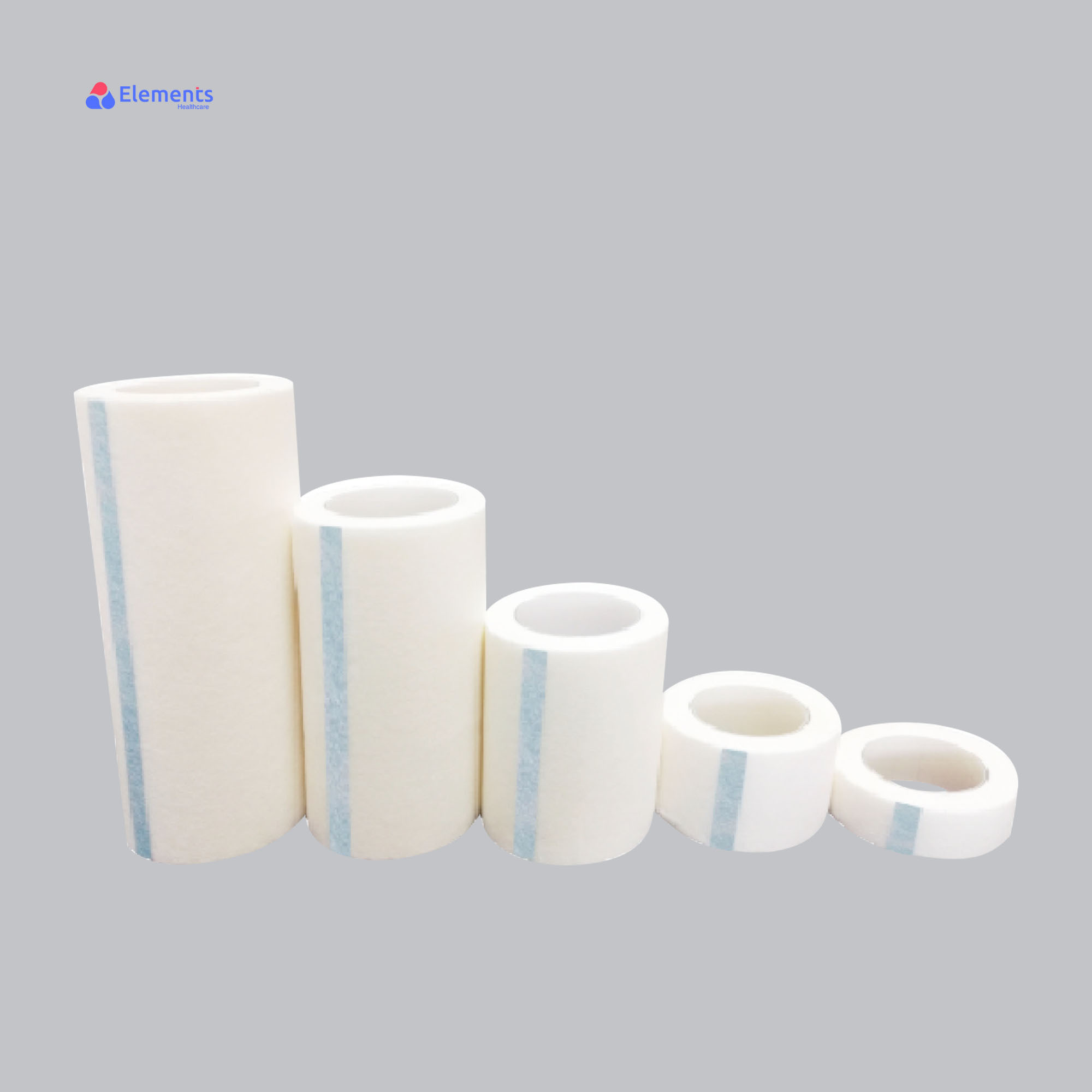 PE Transparent Micropore Surgical Medical Tape Perforated Tape/Fixation Roll/White Non-woven Fixing Roll