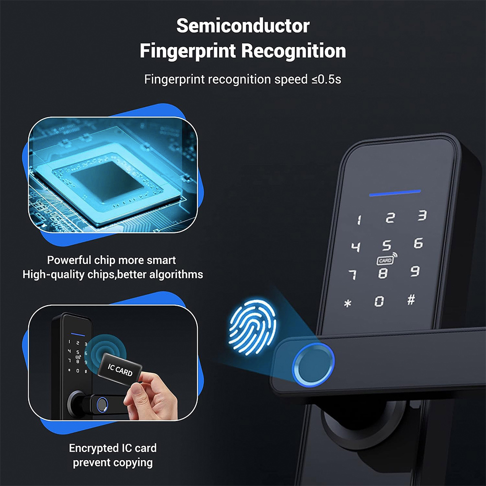 Elock ES242f serrure intelligente electronic home security safety rfid card digital smart door lock digital door locks