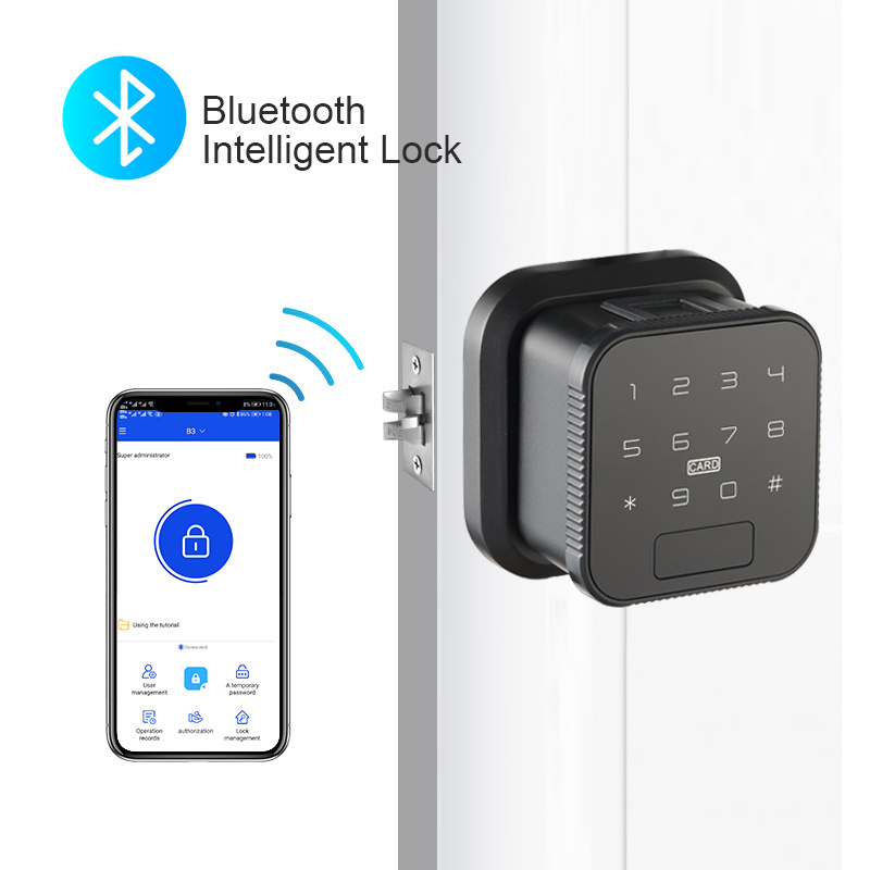 Elock ES808 new arrival Tuya wifi app/TTlock app keyless Cylinder BEL DADA LOCK fingerprint Smart Door Knob