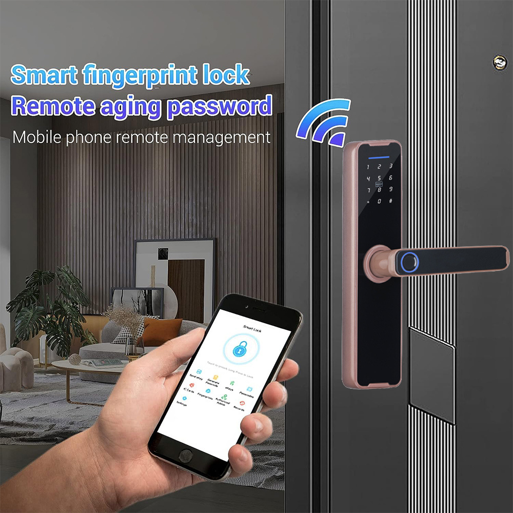 Elock ES242F cheap price Safety Smart Lock Wifi fingerprint fechadura inteligente Bluetooth digital lock for home