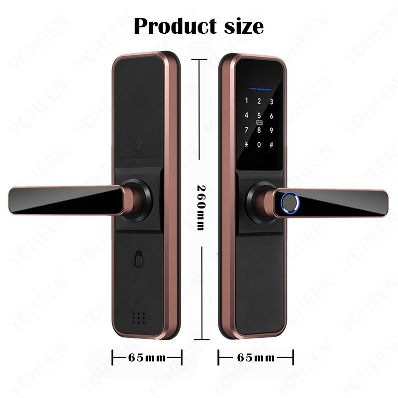 Elock ES265F zigbee deadbolt password biometric SmartLock fingerprint wifi/tt smart lock dead bolt Aluminum Alloy Smart Locks