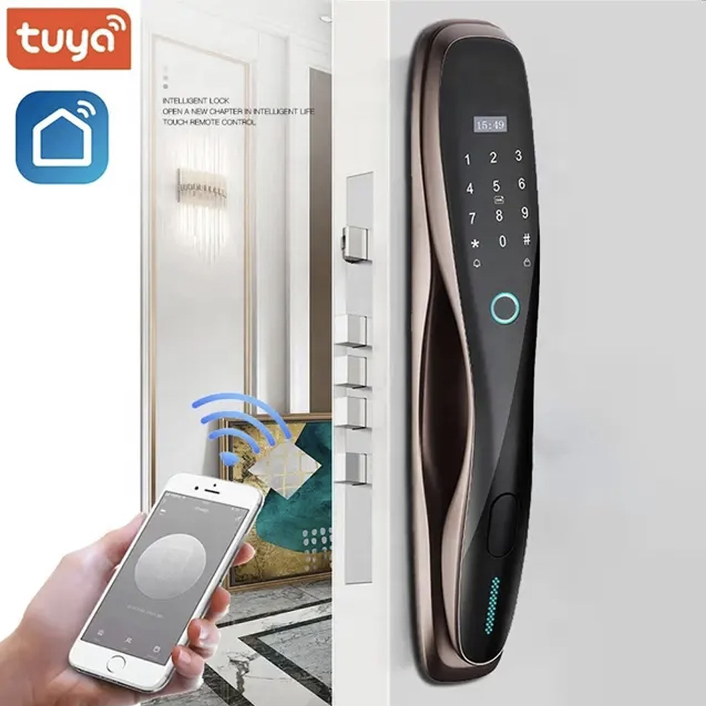 Elock ES254F tuya wifi app rfid card interior door camera security lock fingerprint keyless smart door lock