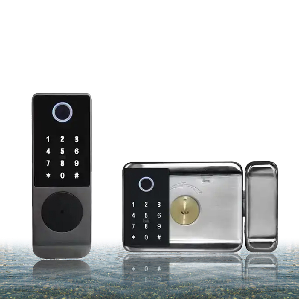 Elock outdoor series smart Brass ttlock gateway main gate Tuya wifi lock app Waterproof Aluminium RIM Lock