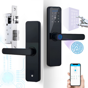 Elock ES242F alexa new design smart Password Door Lock fingerprint smartlock 2024 rfid card digital lock