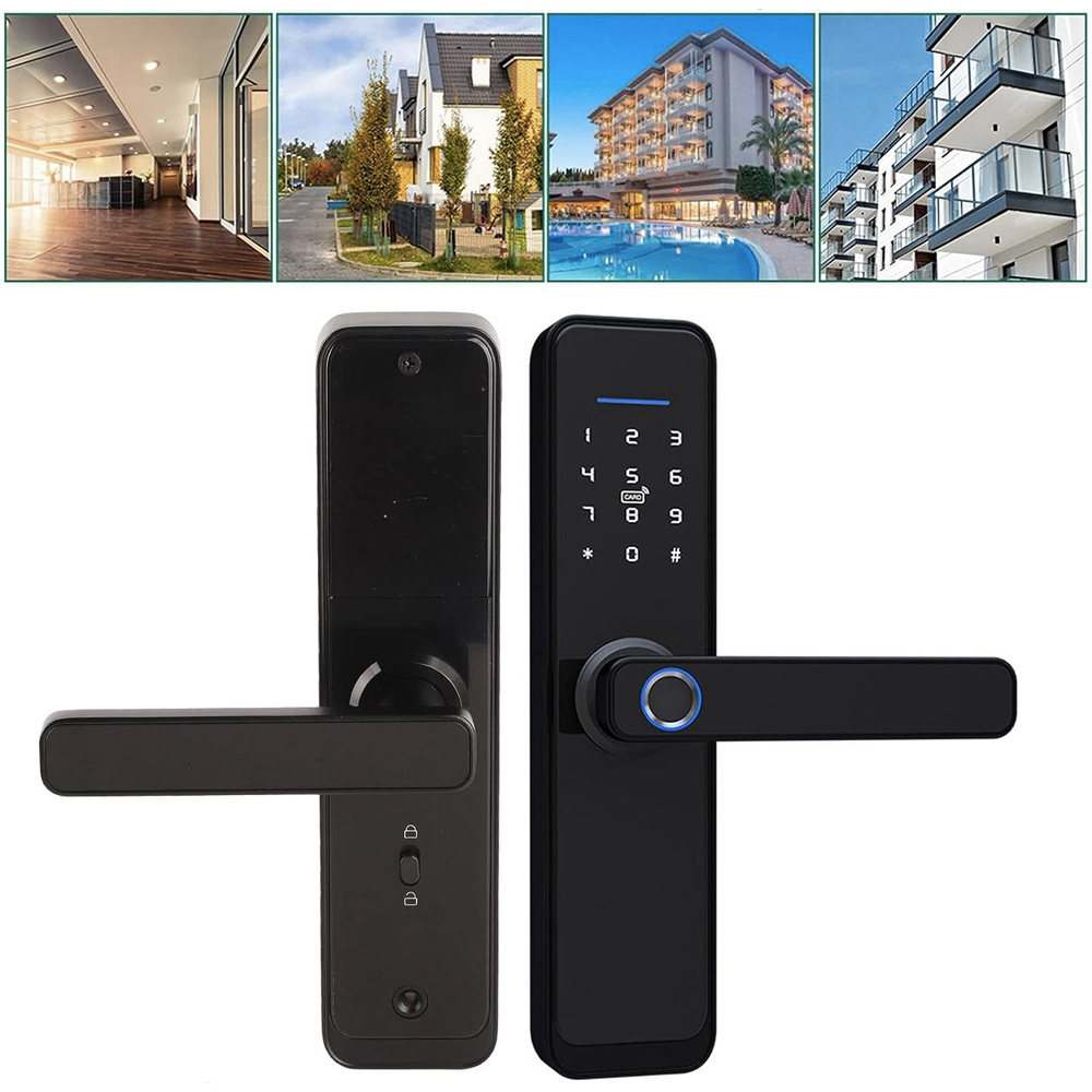 Elock factory price tuya Mobile Control fingerprint lock automatic electric door lock office smart lock