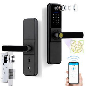 Elock ES265F smart door lock with app deadbolt function cerradura digital double latch door handle lock set