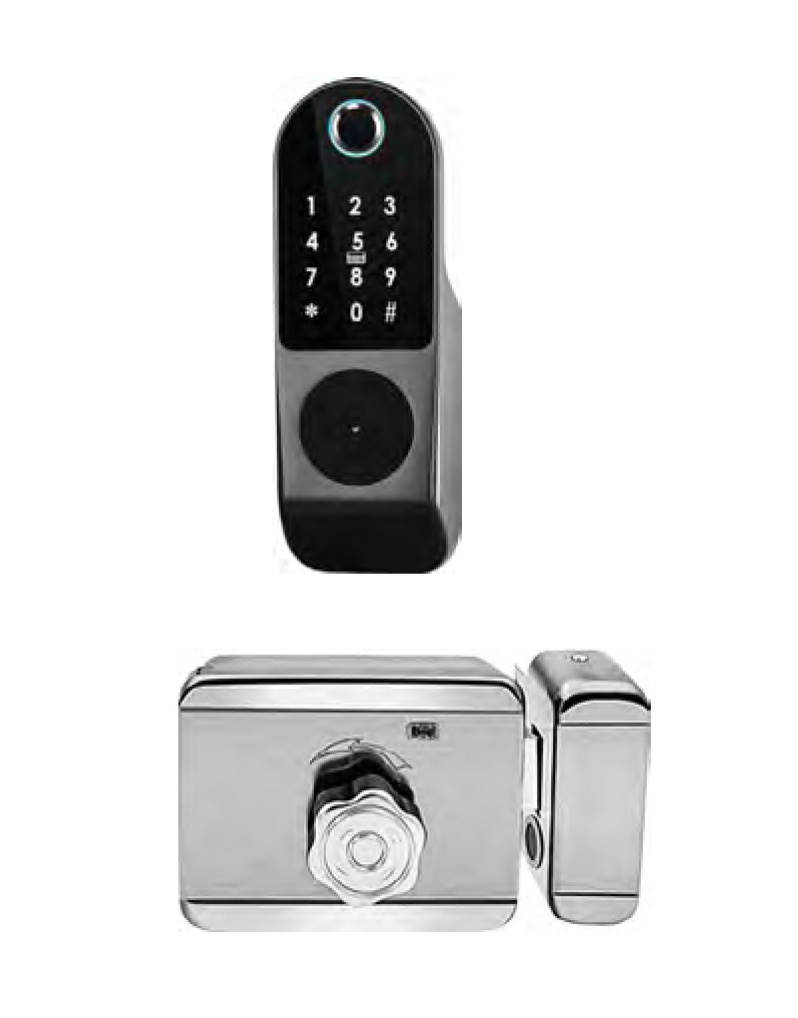 Elock access control lock sliding gate smart lock outdoor gate smart electric rim lock