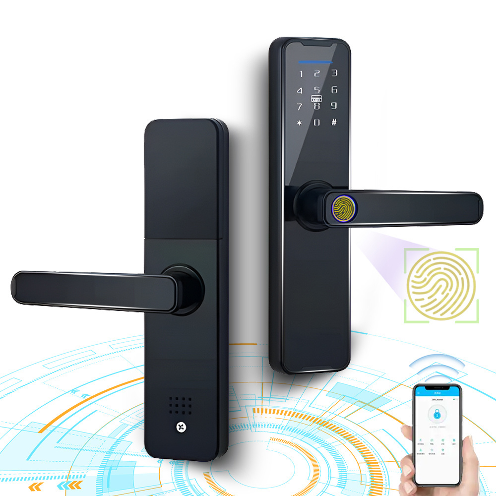 Elock ES242f smart home tuya 5050 Mortise akilli kilit tuya professional oem apartment smart deadbolt lock