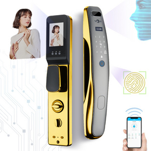 Elock ES241D fechadura digital 3D Face recognition password key temporary password smart door lock